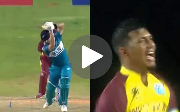 [Watch] Gudakesh Motie Cleans Up Daryl Mitchell With A Classic Left-arm Spinner's Delivery